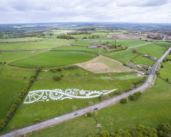 In Gear – Thurgoland Bank – Barnsley – TDY 2017 – Land Art